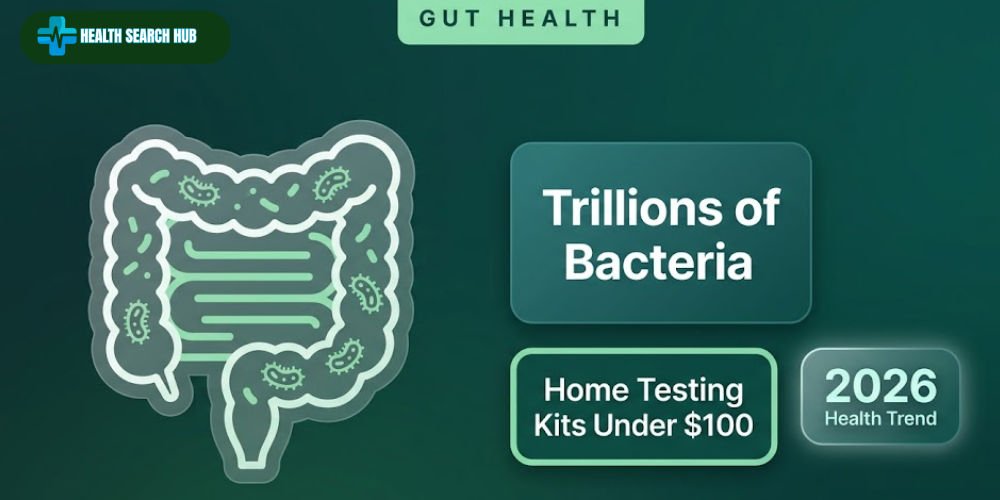 What is microbiome testing infographic showing key facts about home gut microbiome testing kits and the rise of personalized gut health in 2026